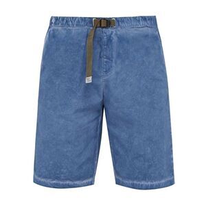 White Sand Mens Drawstring Waist Cotton Shorts 32 Blue Made In Italy - NWT $190